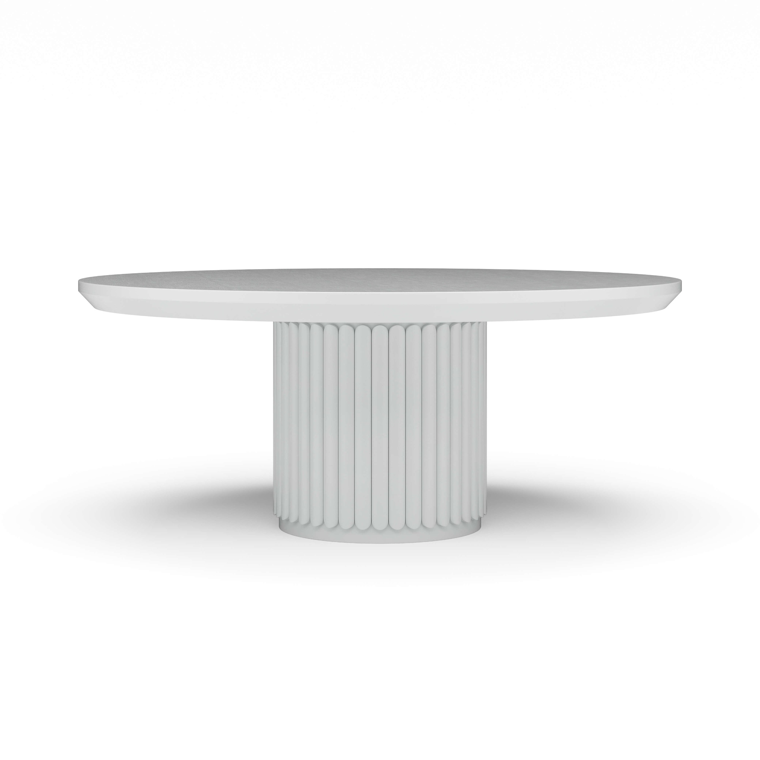Portobello Round Pedestal Farm Dining Table, Made in the USA