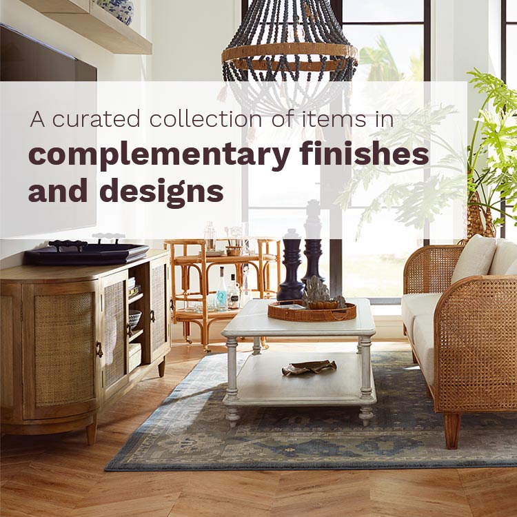 A curated collection of items in complementary finishes and designs